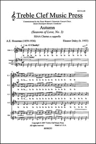 Autumn SSAA choral sheet music cover